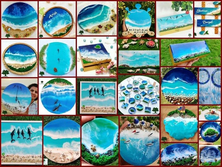 How To Create Epoxy Resin Beach Art