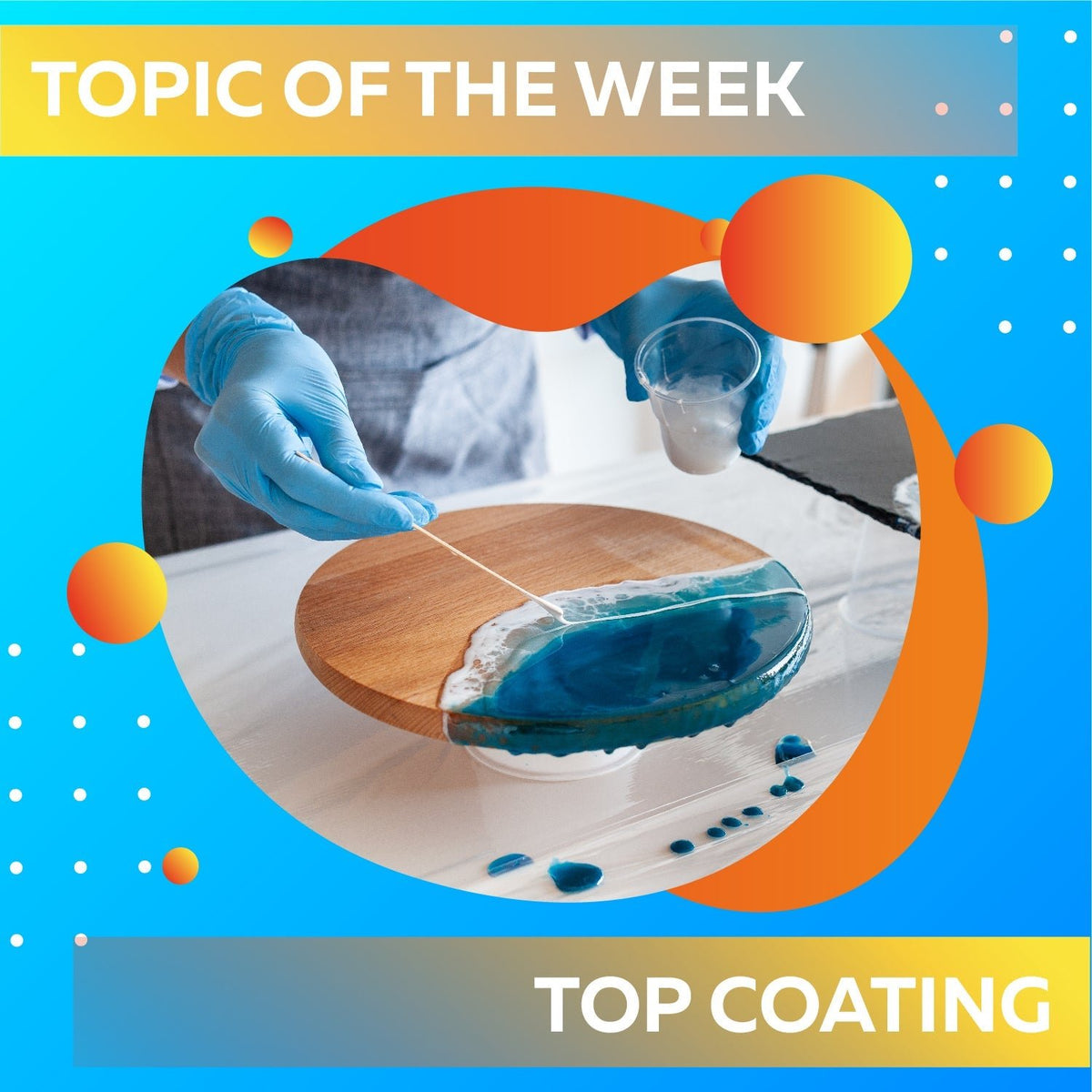 Wall text: Do you have Magic Resin Table Top & Art Epoxy Resin? Find out  about the recall and what to do:  By Healthy  Canadians