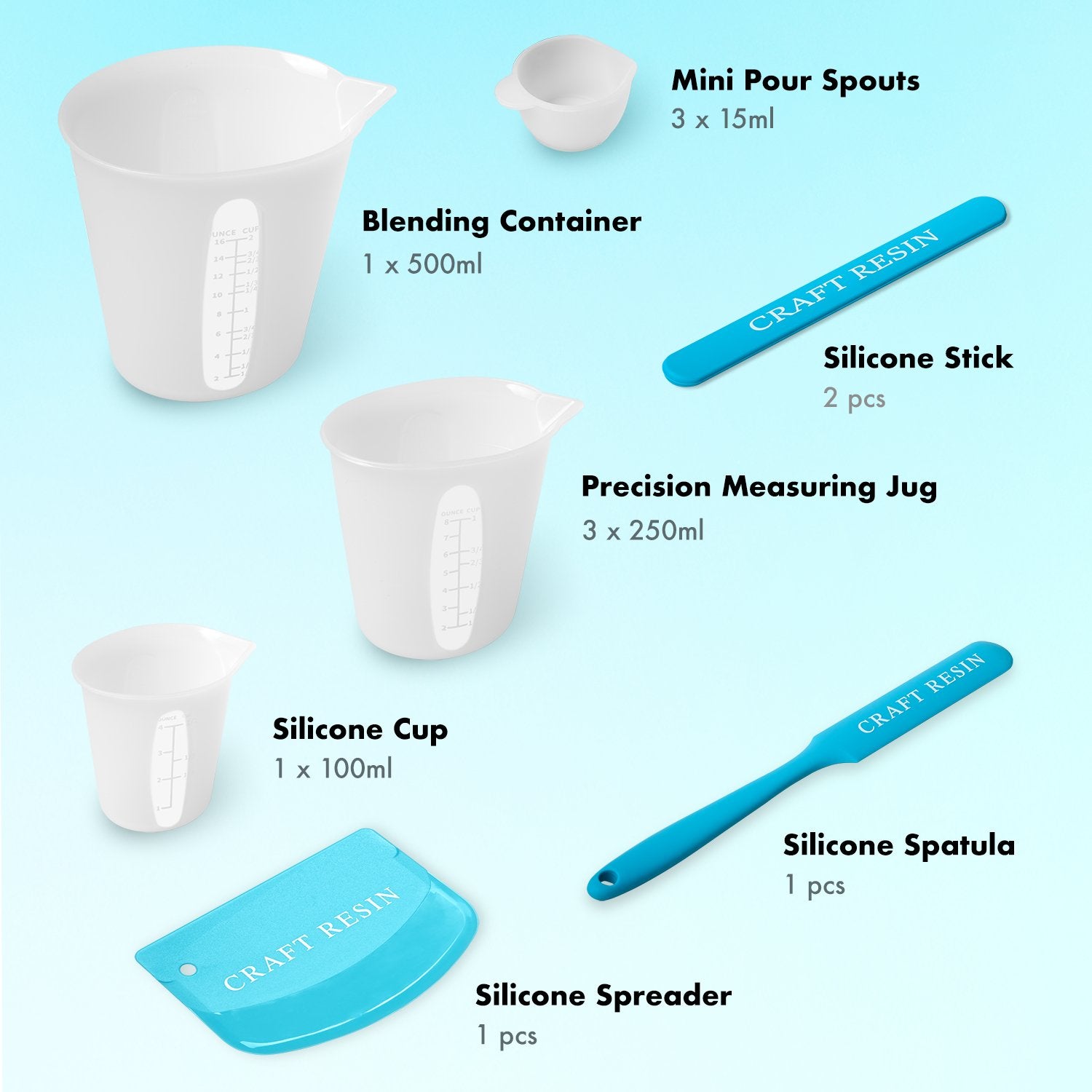 Silicone Measuring Cups & Tools - Craft Resin US